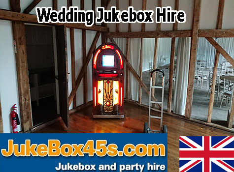 Wedding venue barn reception jukebox hire