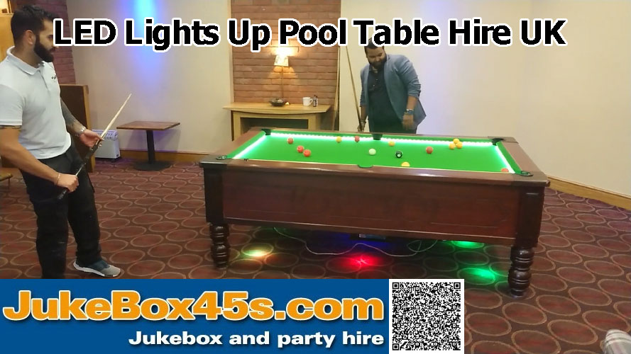 Led Lights Up Pool Table Hire